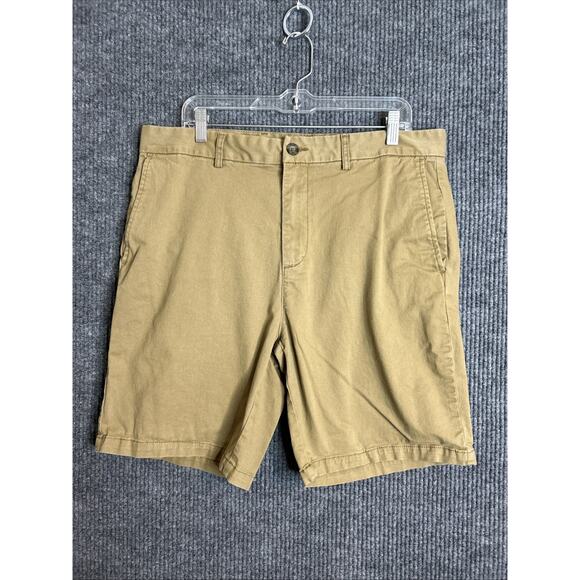 Old Navy Mens Built In Flex Chino Shorts Size 38 Brown Slim Fit Mid Rise Casual - Picture 1 of 8